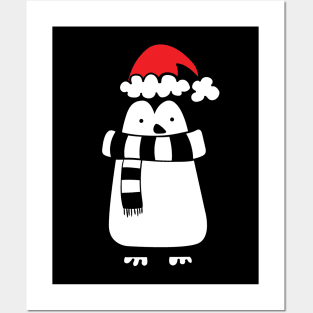 Christmas penguin Posters and Art